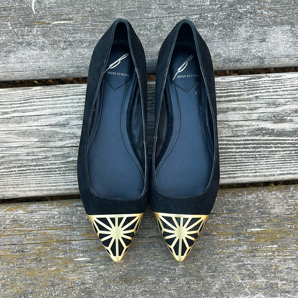 Brian Atwood Flats Pointy Toe 6.5